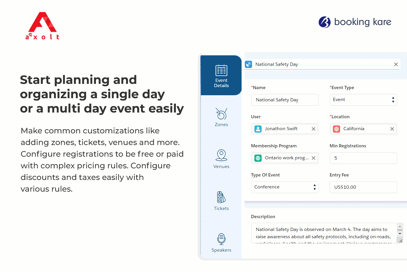 Event RoK screenshot: Event Builder