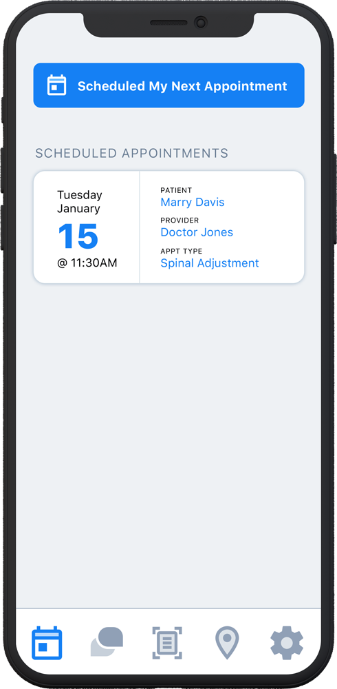 The Scheduling App fo Patients to manage their schedules