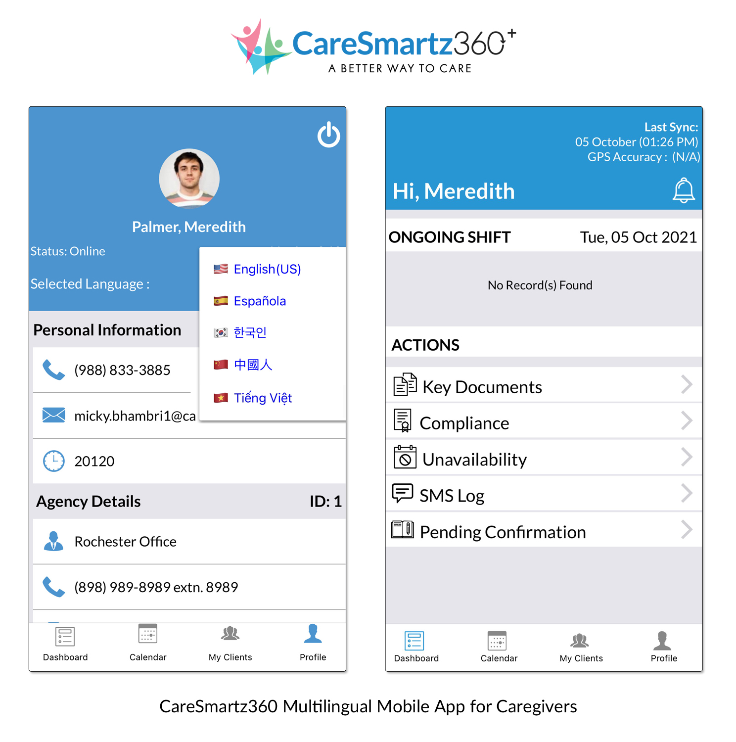CareSmartz360 Caregivers Mobile App