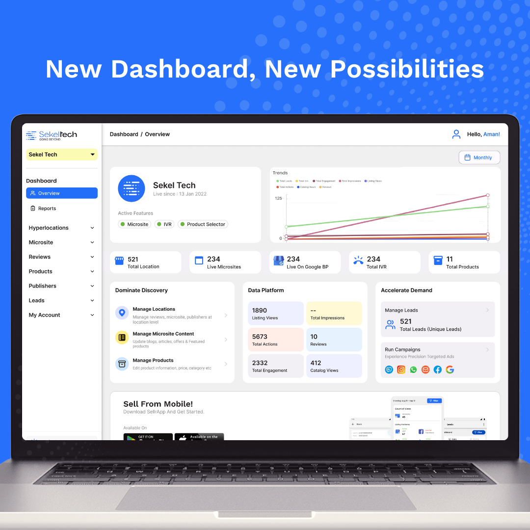 Sekel Tech screenshot: Learn and implement location-based knowledge driving performance in real-time. Our multi-directional insight and data gathering approach helps brands collect and deliver actionable insights