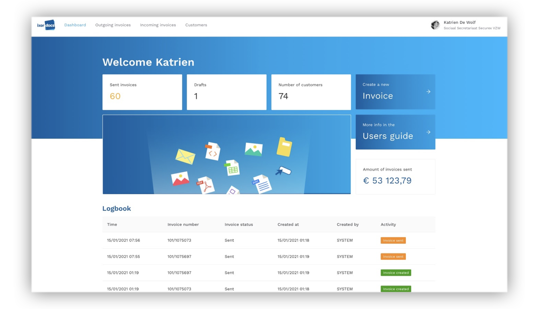 Dokapi screenshot: Dokapi logbook