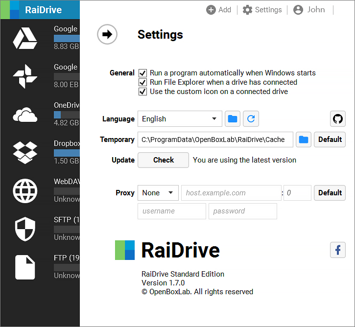 Google Drive - RaiDrive Document