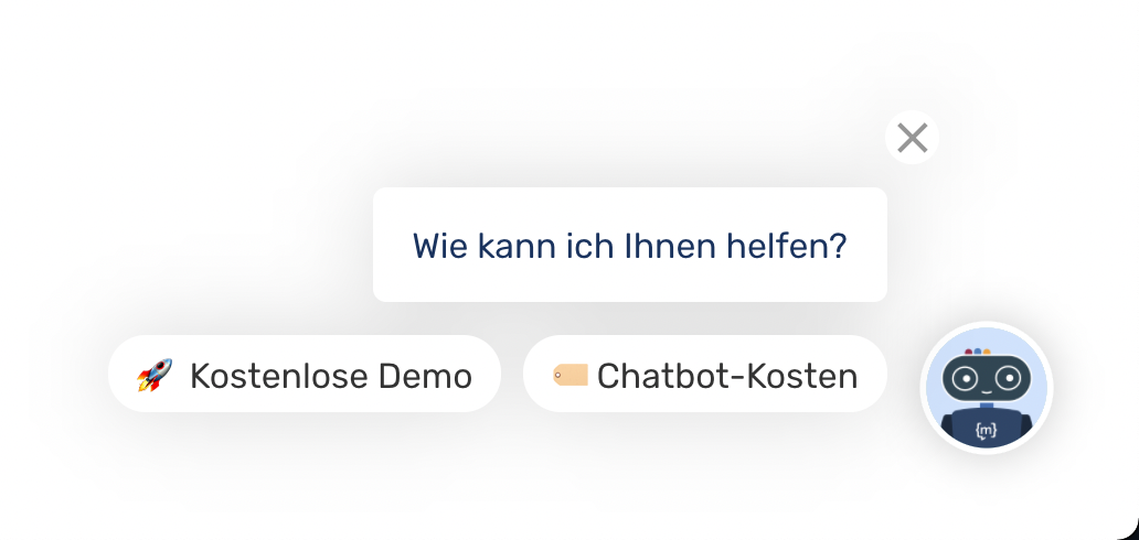Customers can trigger a conversation in different ways. You can use different CTAs based on the page your customer is currently visiting. Each button can trigger different intents (topics to talk about).