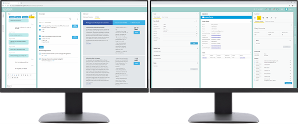 eGain Suite screenshot: Span multiple monitors