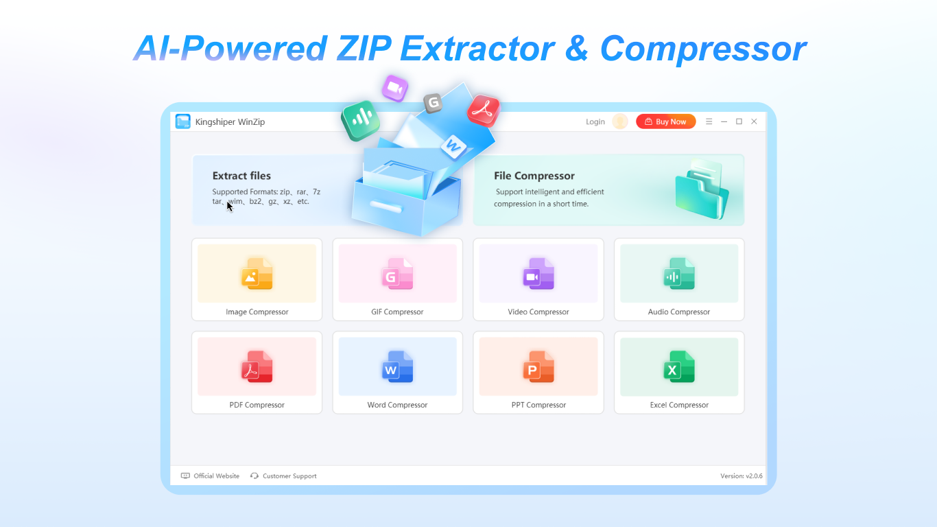 Powerful ZIP file software
