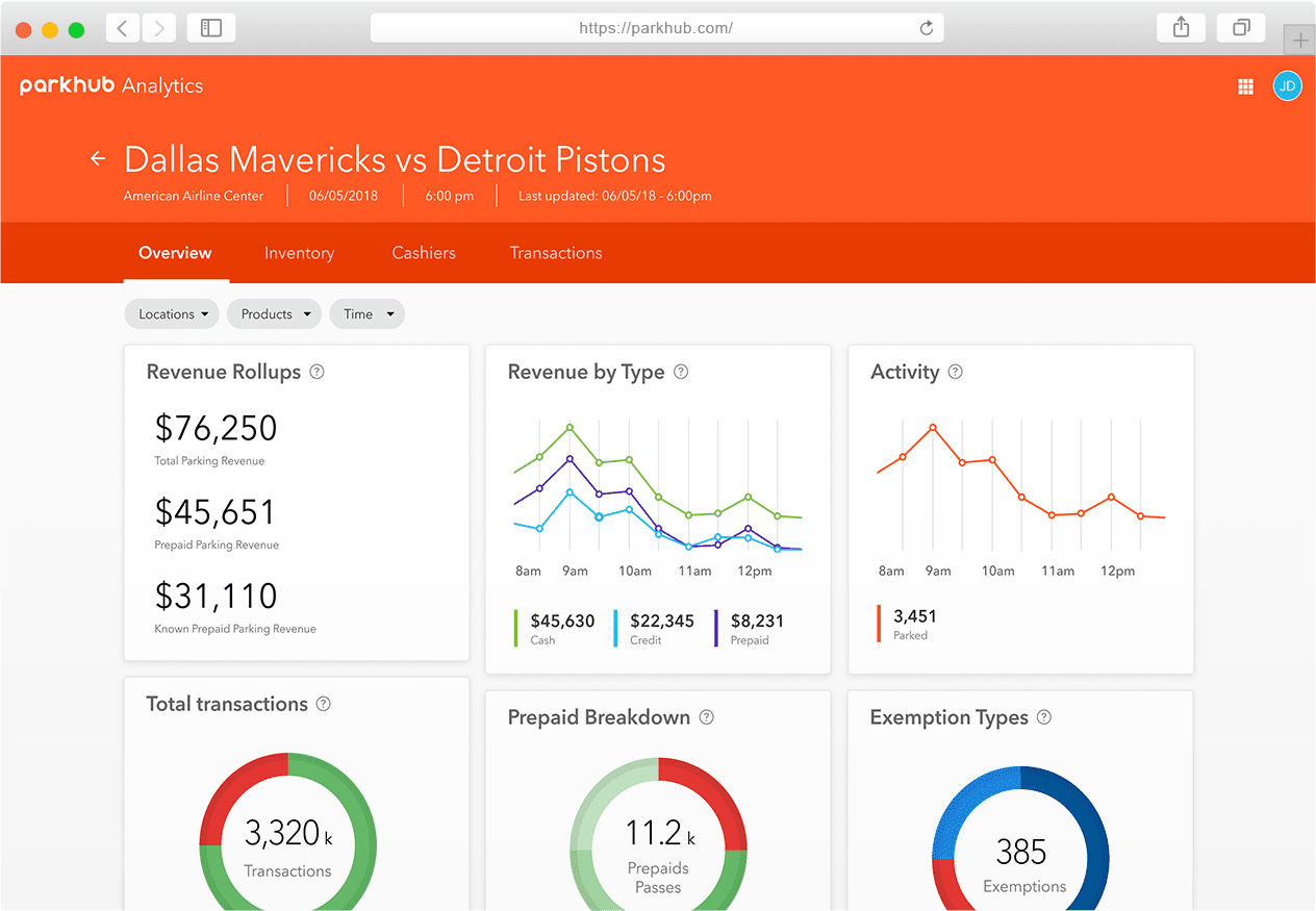 ParkHub screenshot: ParkHub overview
