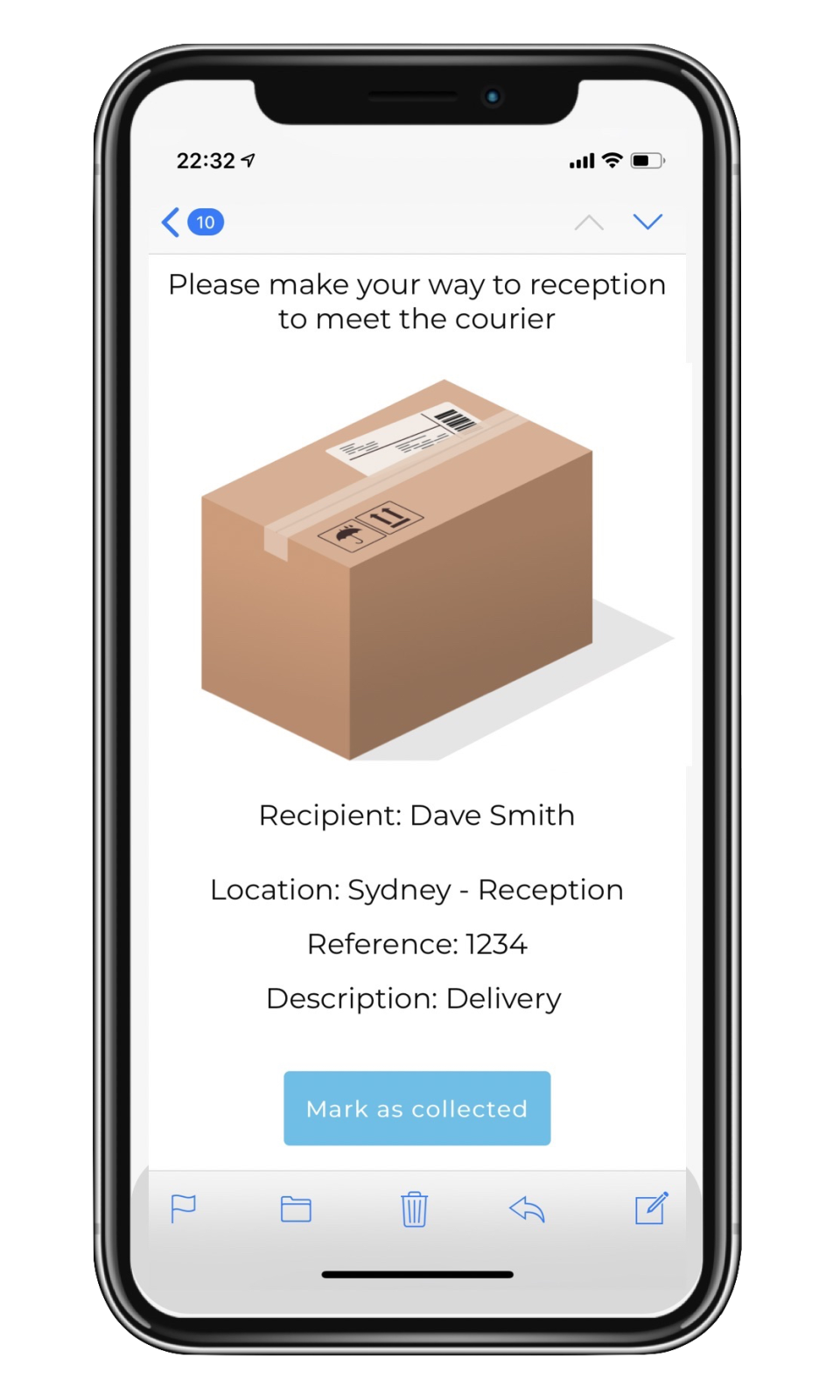 VisitUs Deliveries screenshot: VisitUs Deliveries iOS application