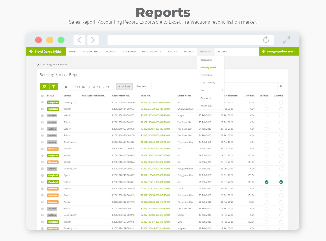 Softinn PMS Software - 3