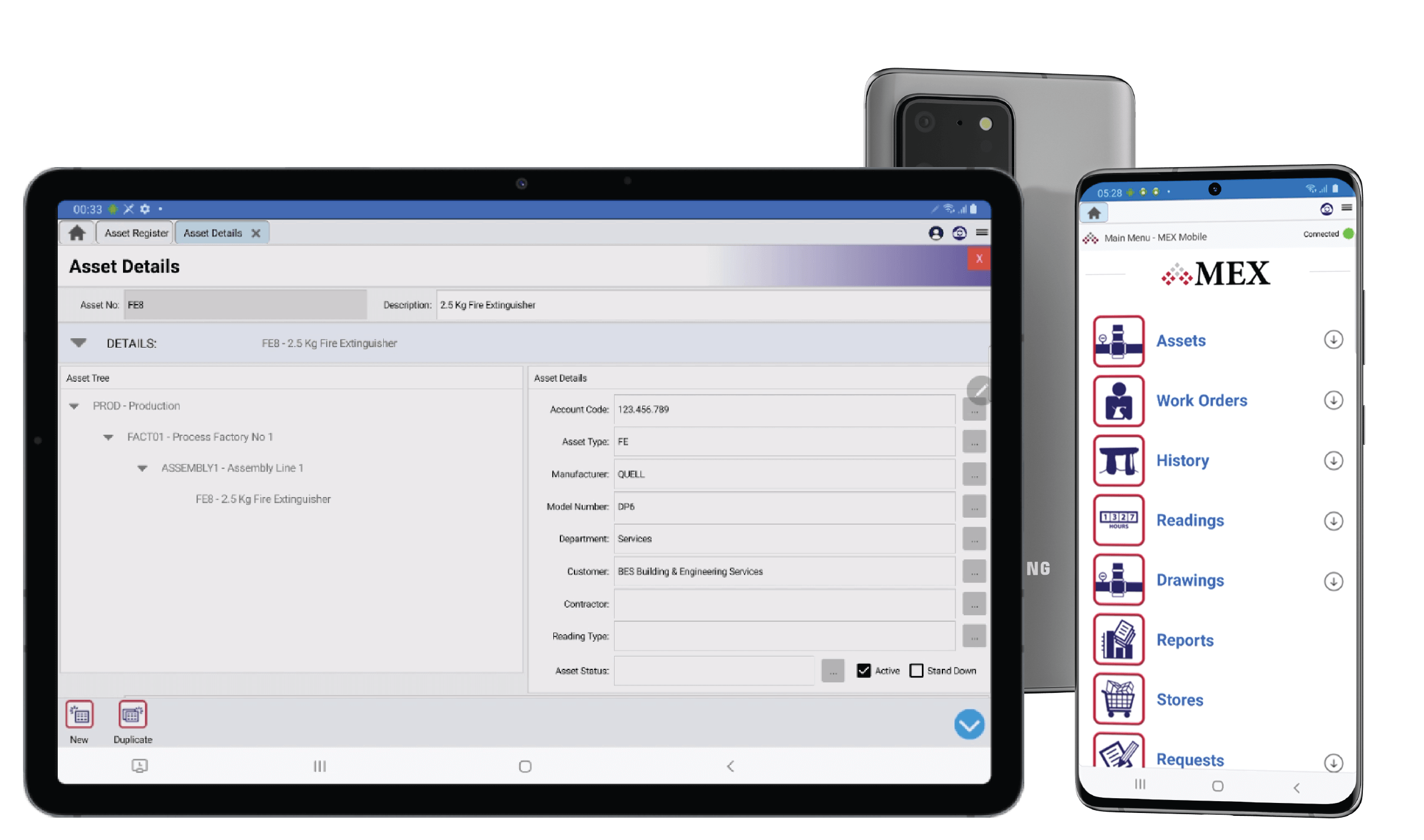 MEX Maintenance Software - Now available on Android Devices