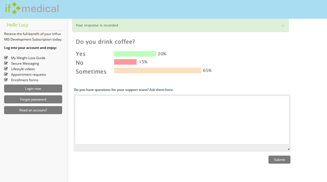 Surveys can be created and deployed to leads with Clinic Link self-service portal to gather information