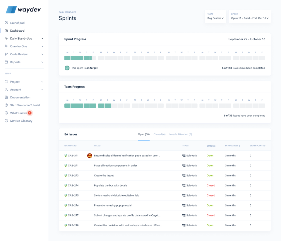Waydev Software - 5