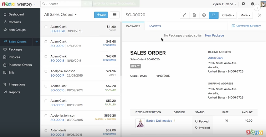 Zoho Inventory: precios, funciones y opiniones | GetApp Chile 2021