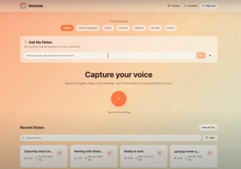 Note Tak Notetak Cost & Reviews - Capterra Australia 2026