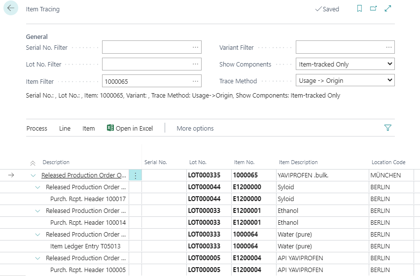 YAVEON ProBatch Software - lot/batch management