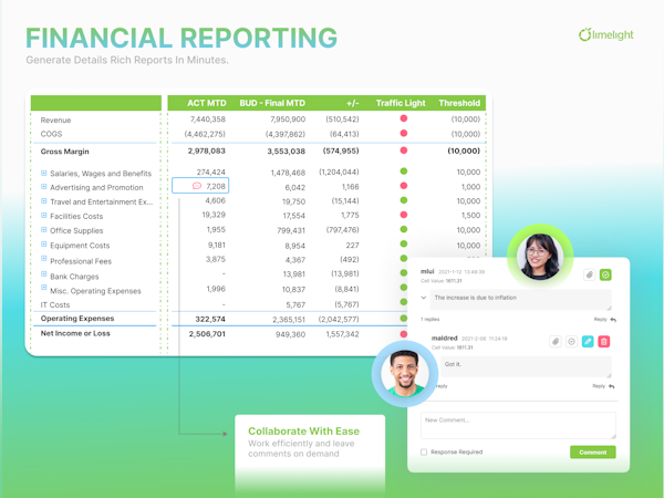Limelight Software - Financial Reporting