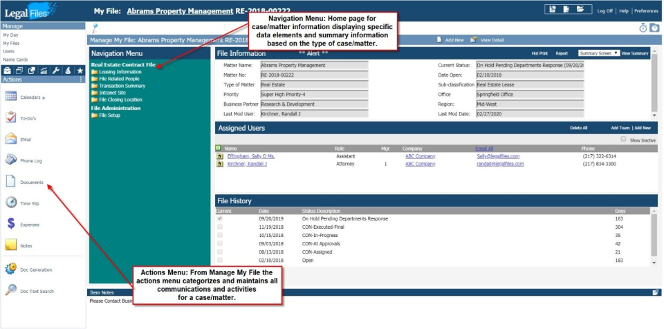 Legal Files Software - 2