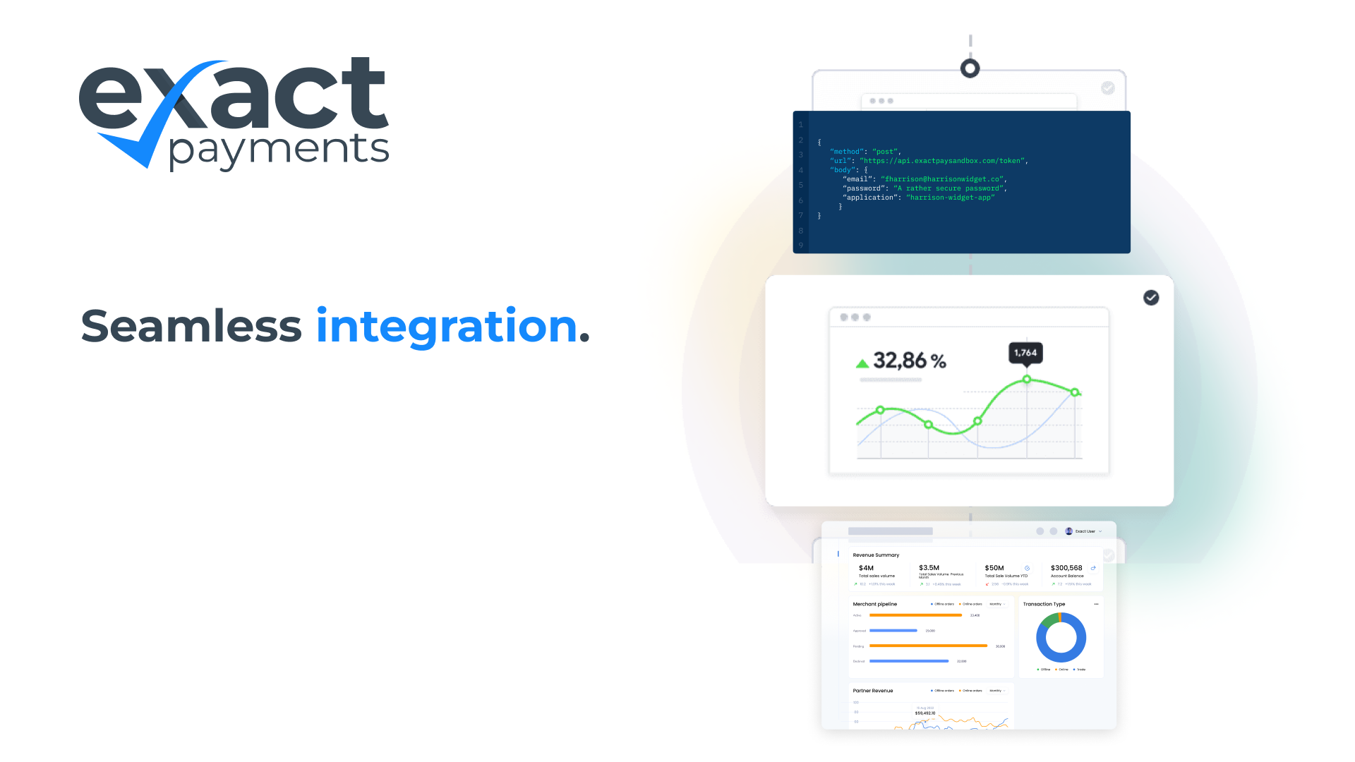 With a single API, quickly integrate comprehensive payments infrastructure from underwriting to funding & reconciliation. 