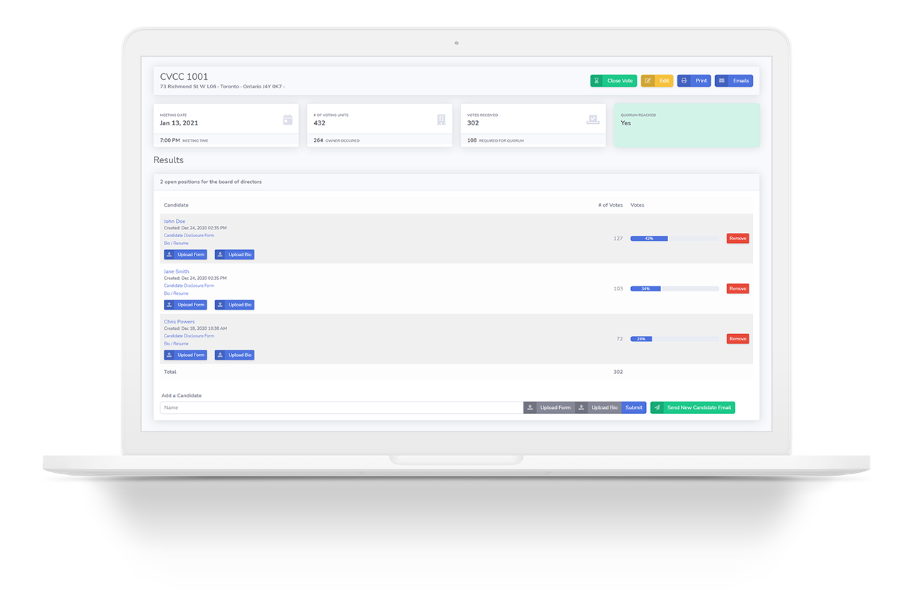 CondoVoter Software - 1