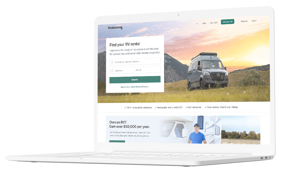 Lead generation : native integration with leading RV rental marketplace Outdoorsy to seamlessly manage leads.