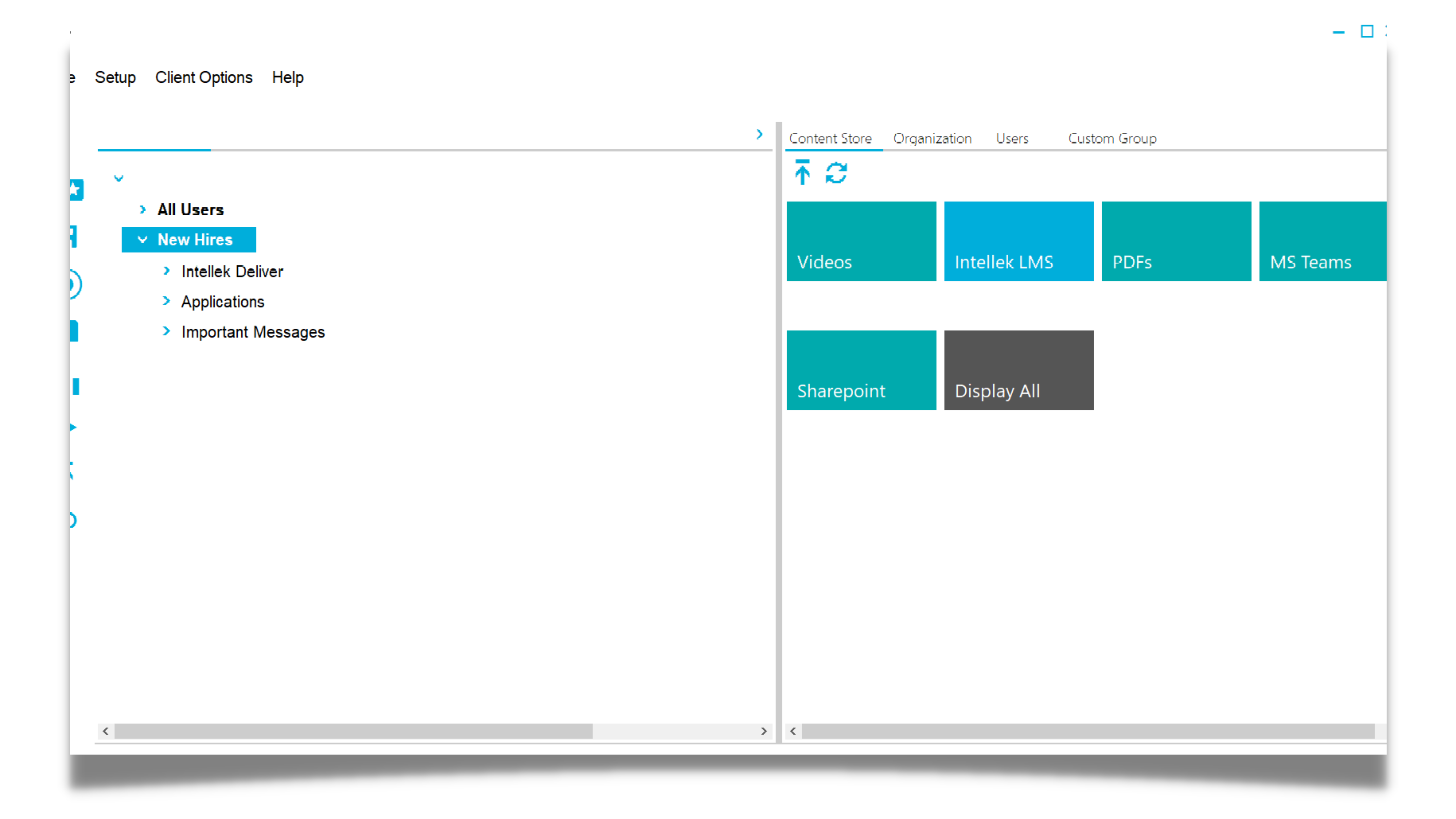 Intellek Deliver screenshot: Intellek Deliver Dashboard