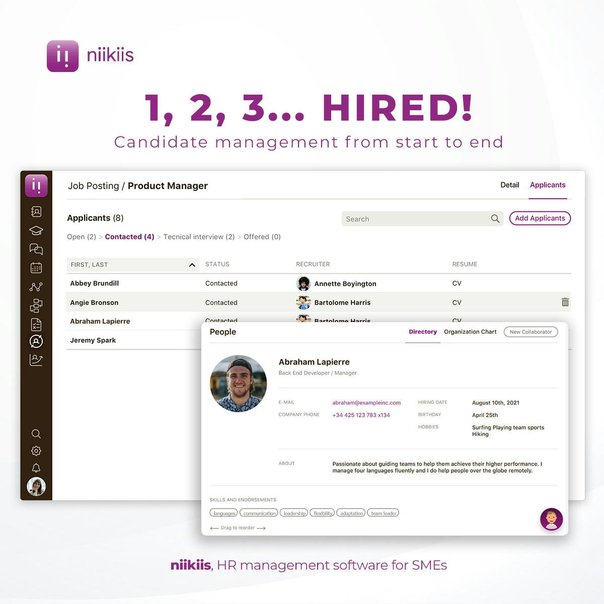 niikiis Software - Recruitment and selection