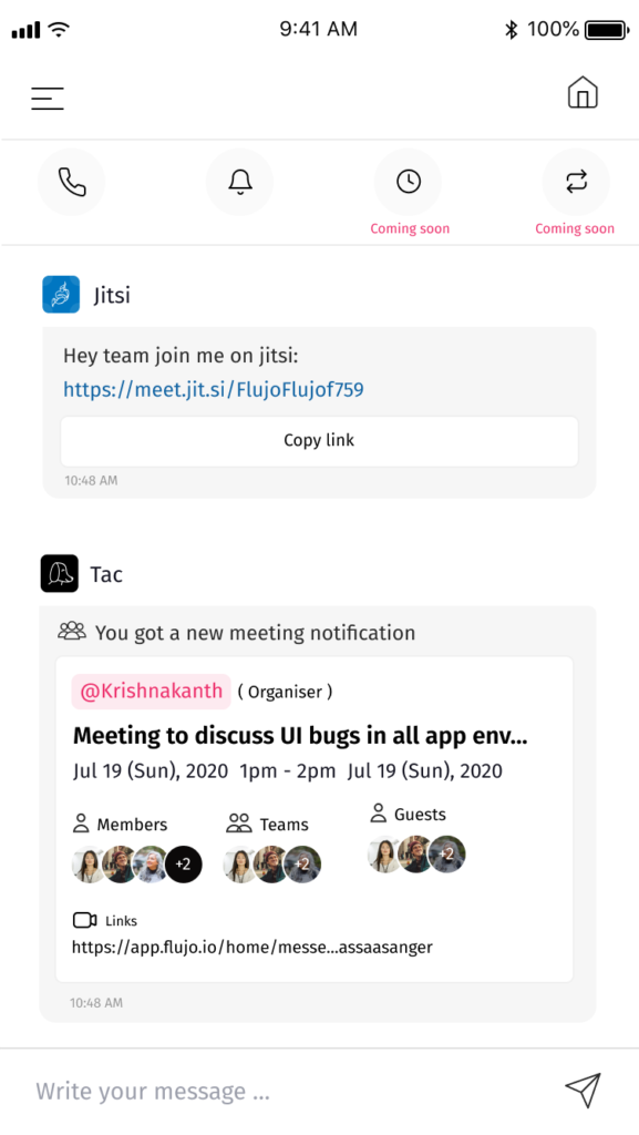 FLUJO Software - Flujo meeting reminders