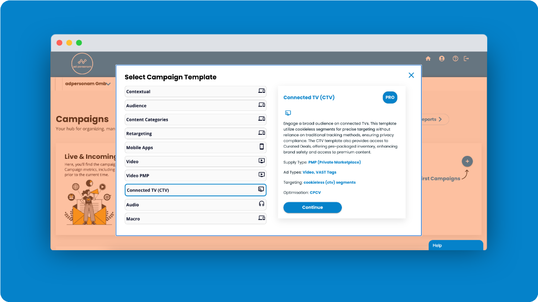 ad:personam screenshot: With ad:personam's holistic programmatic buying solutions, advertisers can connect effortlessly with their target demographics