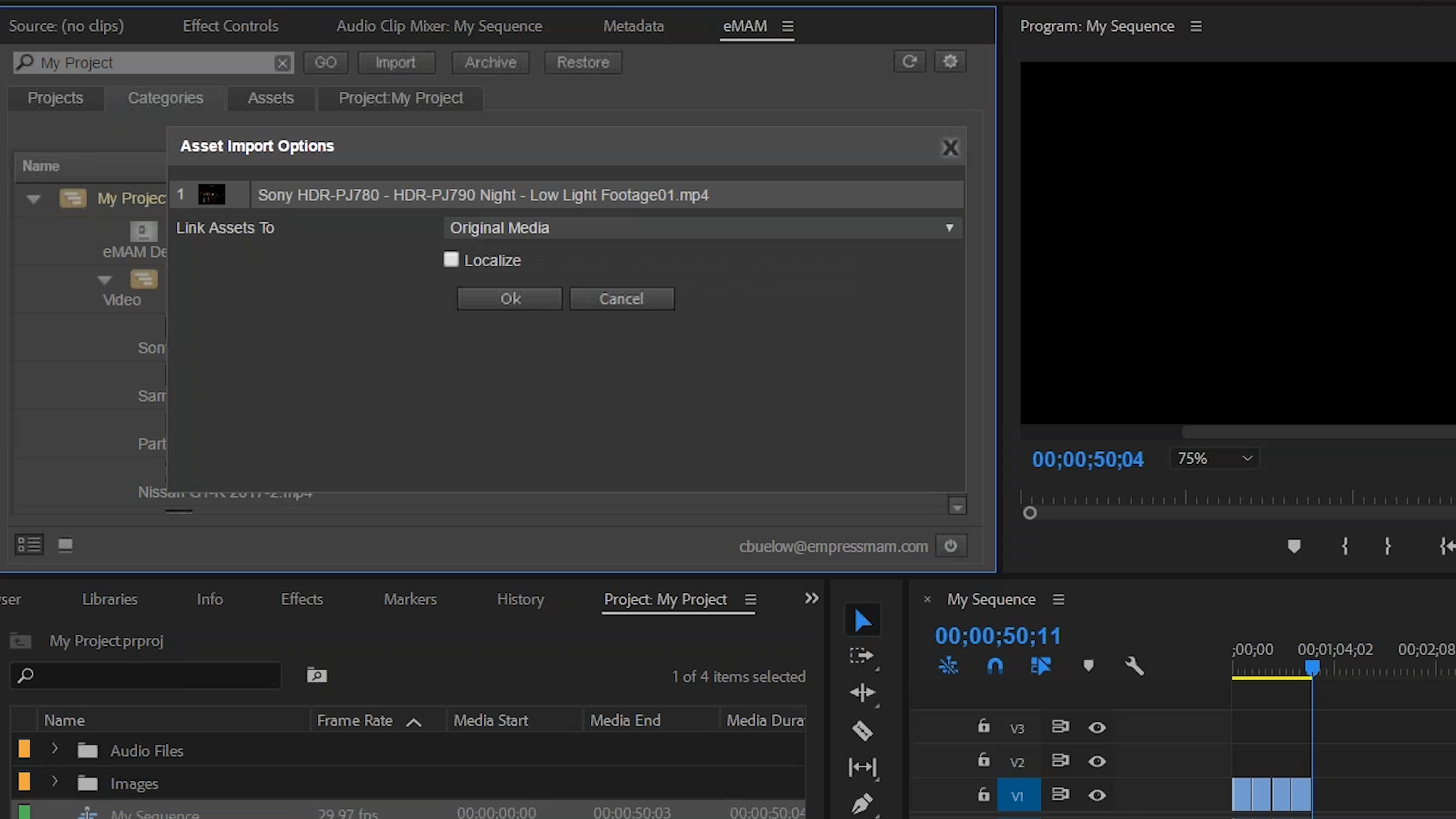 Editors can connect to eMAM's system directly from Adobe applications or inside Final Cut Pro X.  After edits are complete, request approval or export video back into eMAM's system for sharing.