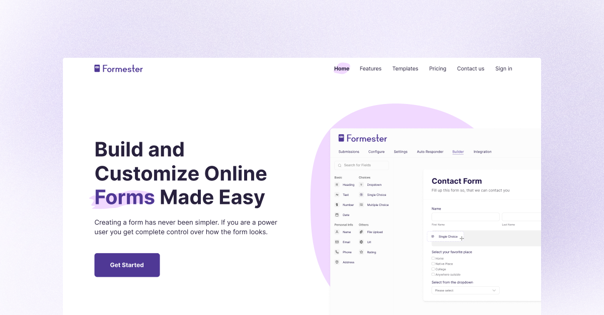 Formester screenshot