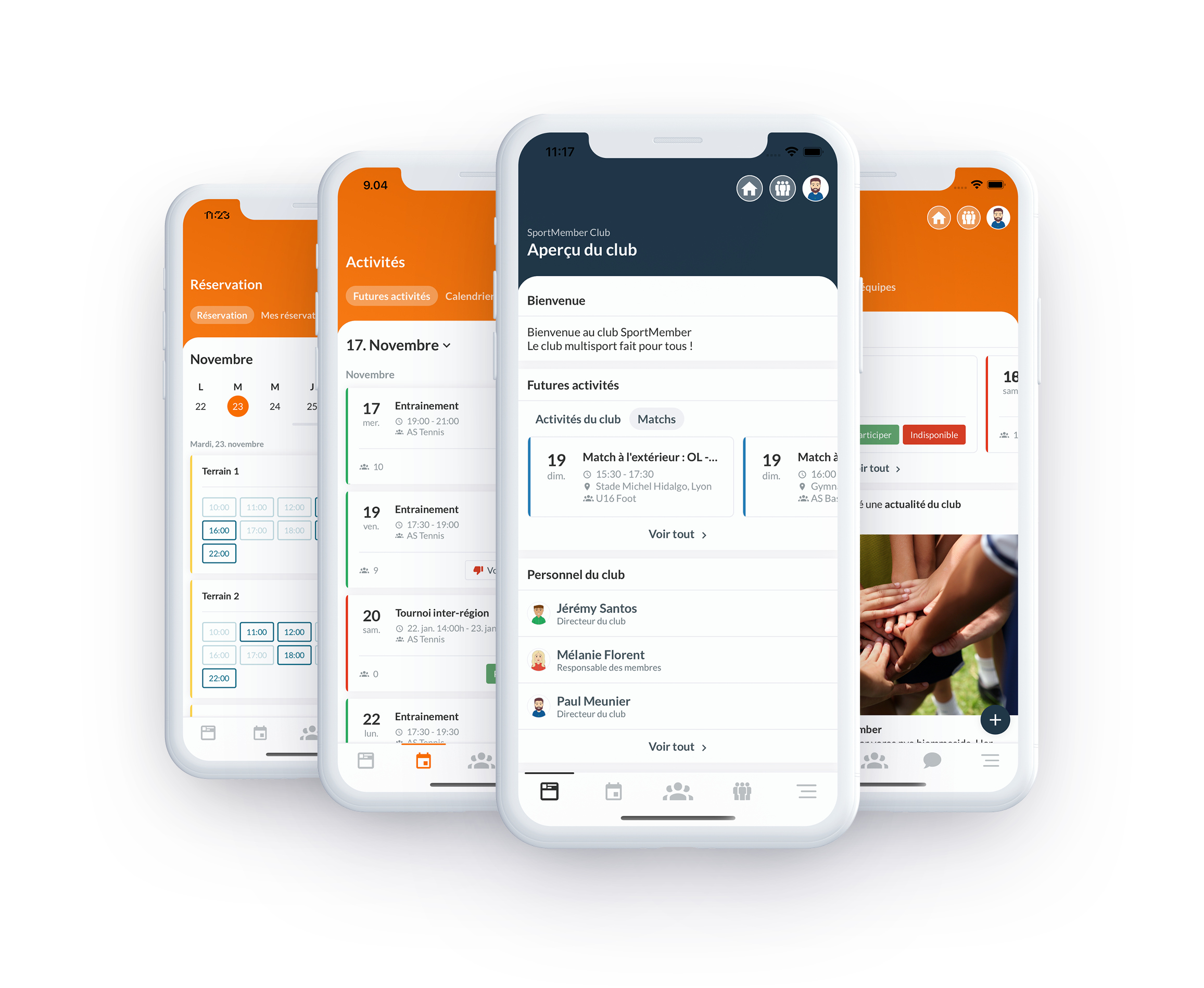 SportMember screenshot: No matter if you are a coach, the treasurer, a regular member or a parent, you’ll be a part of the club through the SportMember app