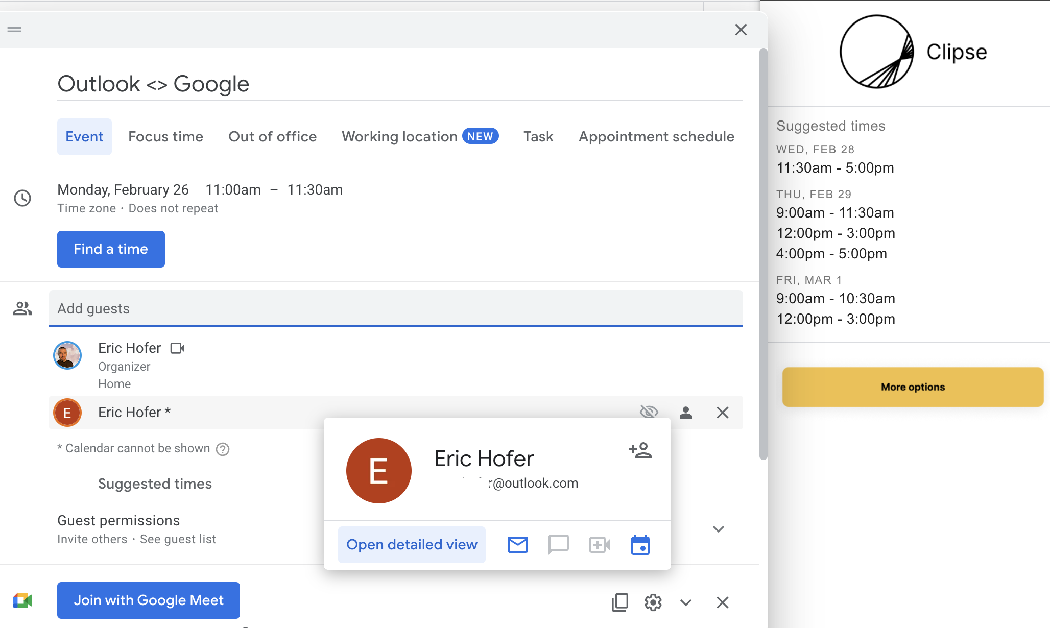 Clipse screenshot: Clipse for Google Workspace