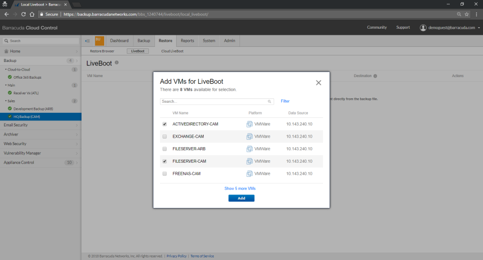 Barracuda Backup Service Software - 3