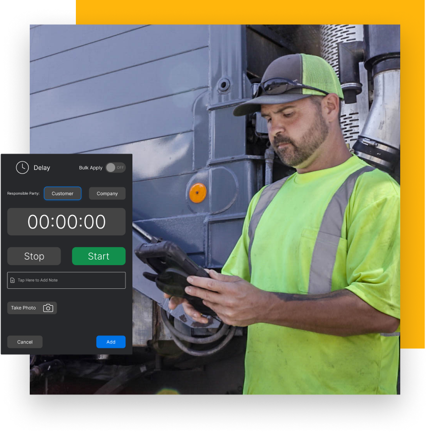 Hauler Hero Software - Quick and easy job time tracking