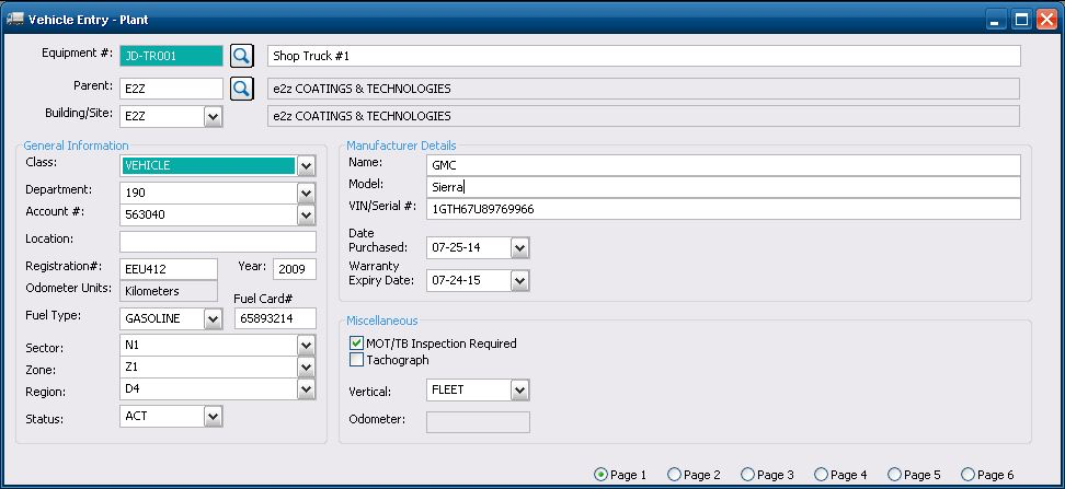 DirectLine Software - Fleet management module