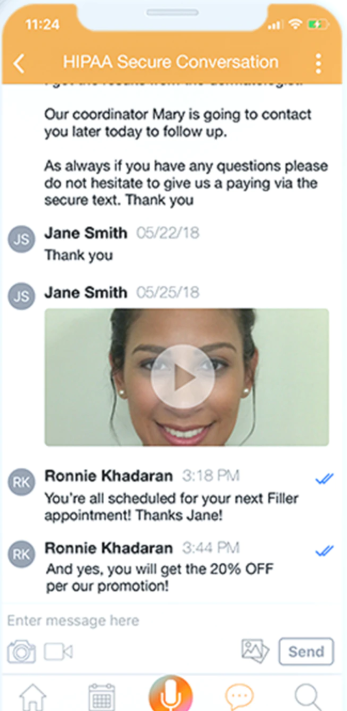 Symplast patient interactions