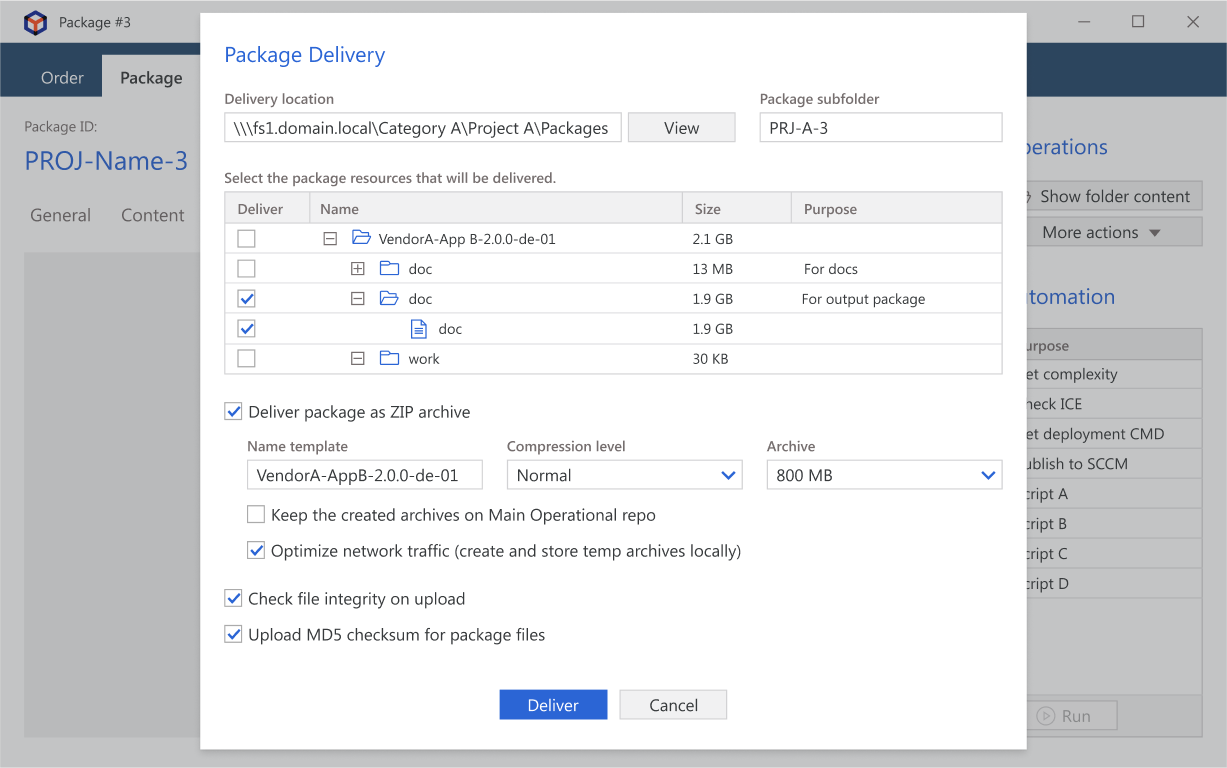 PACE Packager Hub Software - Package Delivery