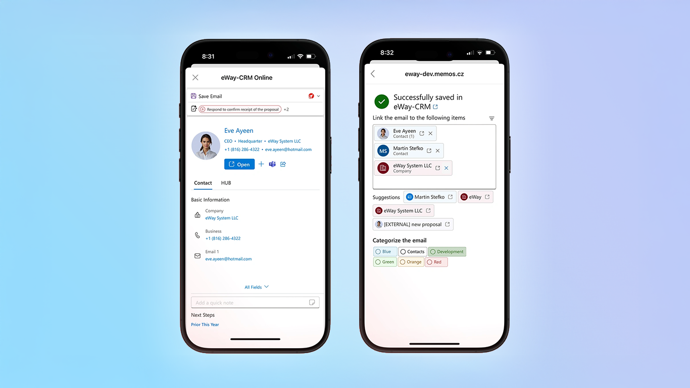 eWay-CRM Software - Mobile apps help you stay updated on the go.