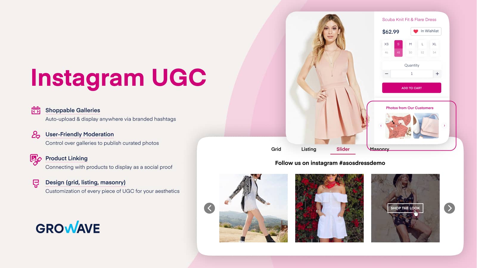 Growave Instagram UGC app for Shopify and Shopify Plus