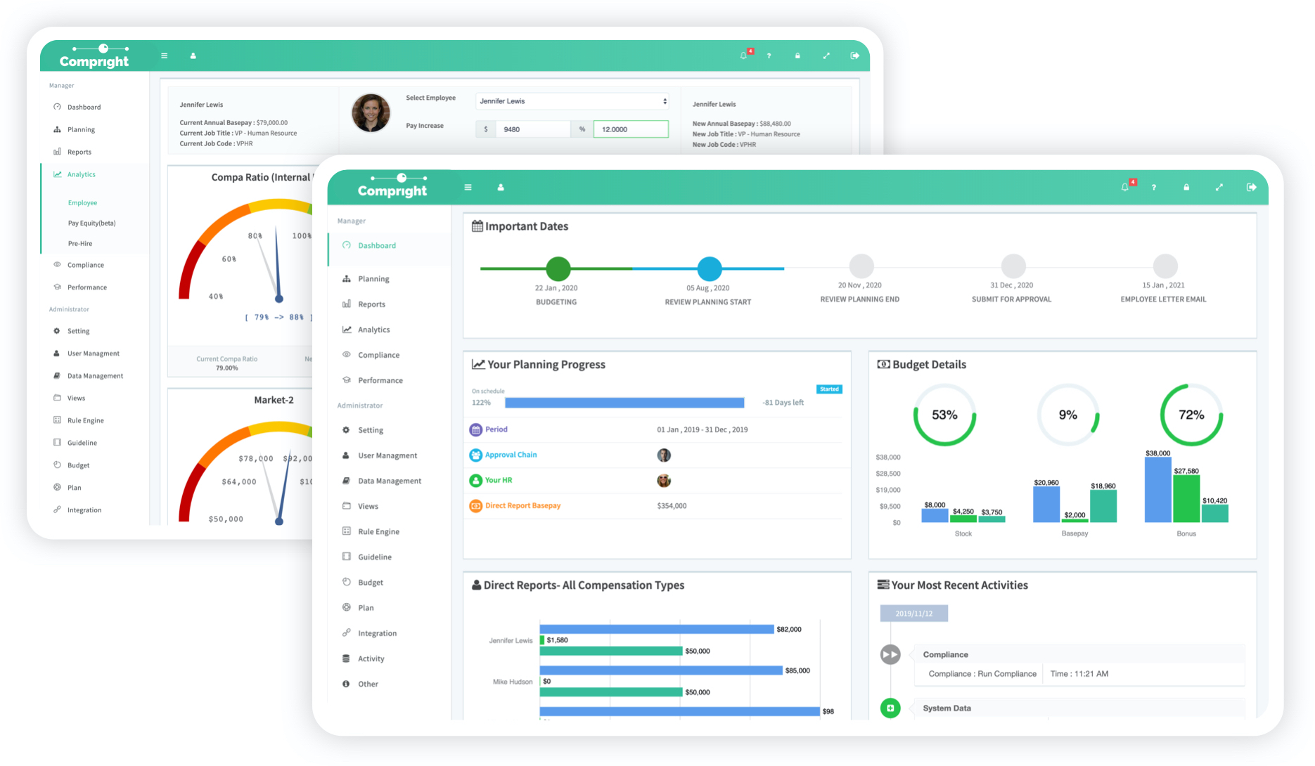 Unit4 Compensation Planning screenshot