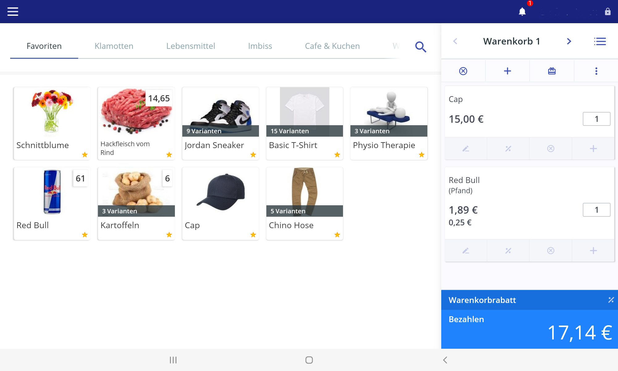 LocaFox screenshot: Locafox interface main screen