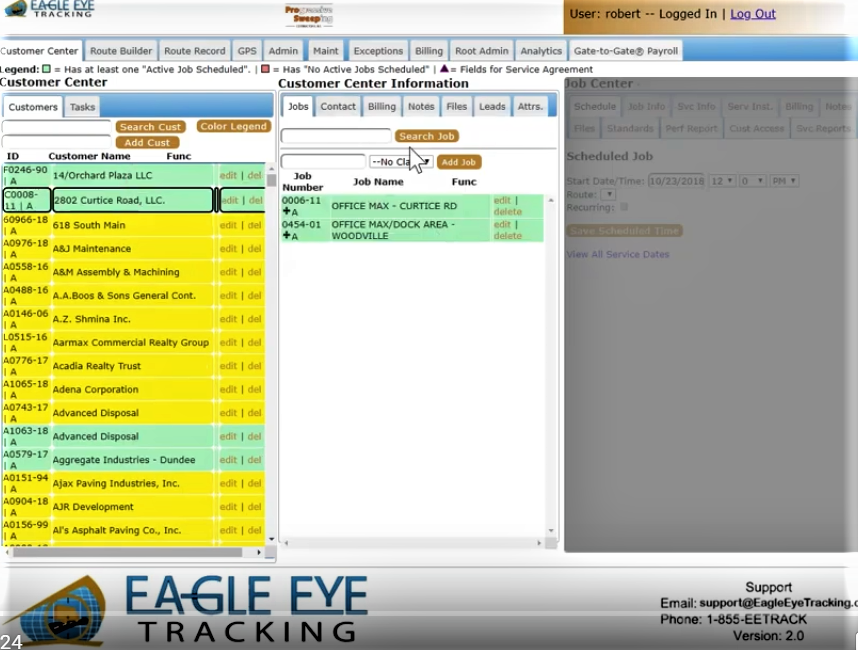 Eagle Eye Tracking Customer Center allows you to import all your customer information and data in one place, making it easier for you and your team to stay organized.