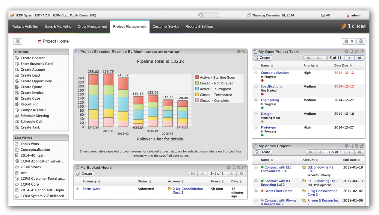 1CRM-Project-Management