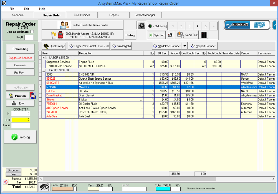 AllsystemsMax Software - 2
