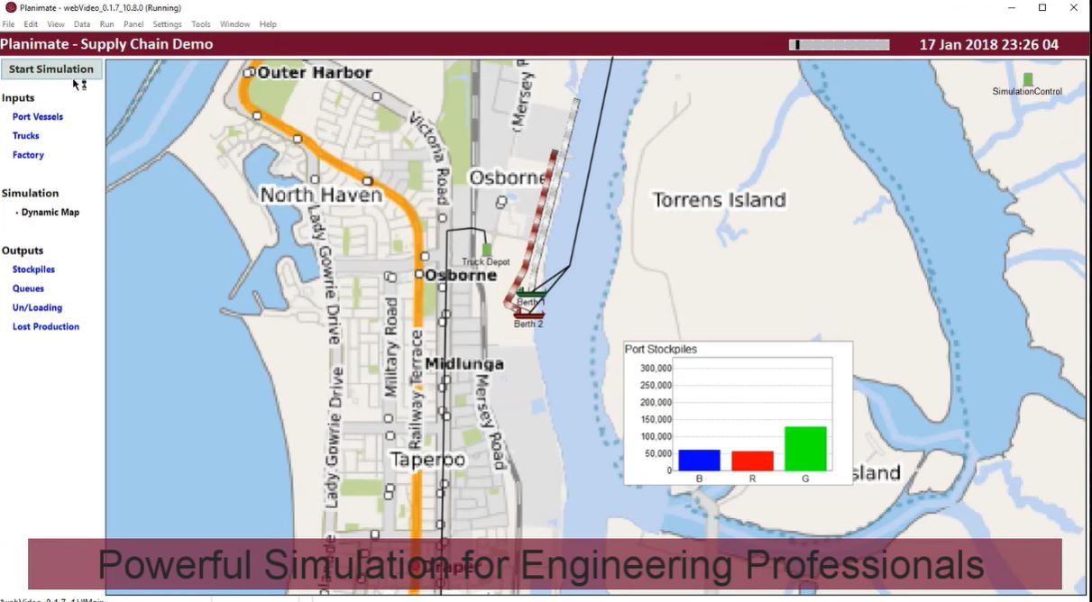 Planimate simulation demo