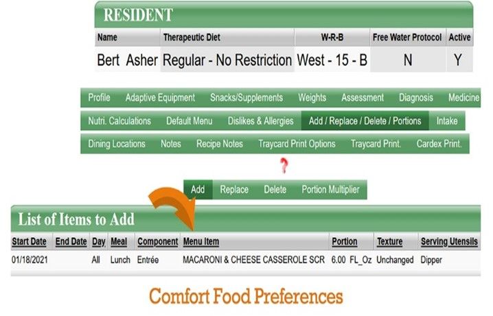 Comfort Food Preferences to keep your residents happy!