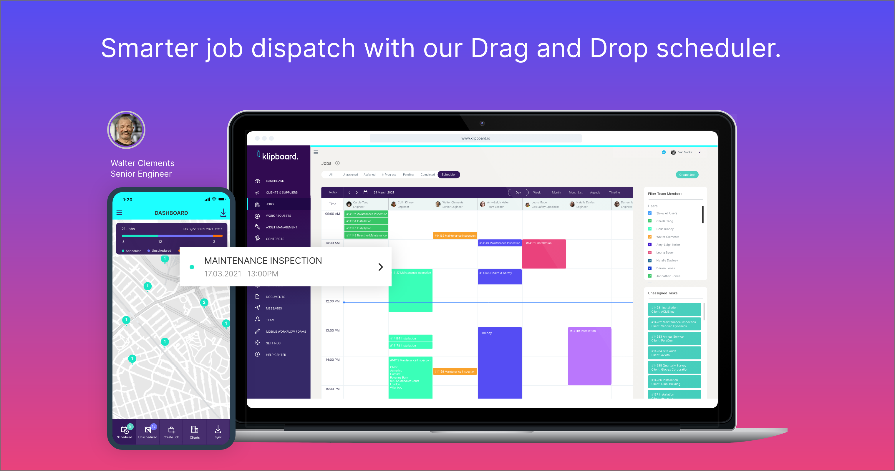 Klipboard Software - Manage your team's schedule with ease
