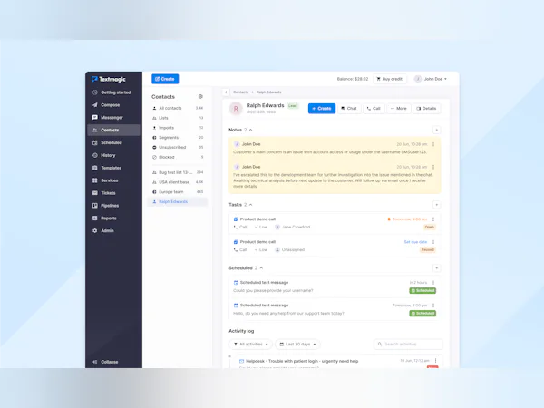 Textmagic Price, Features, Reviews & Ratings - Capterra India