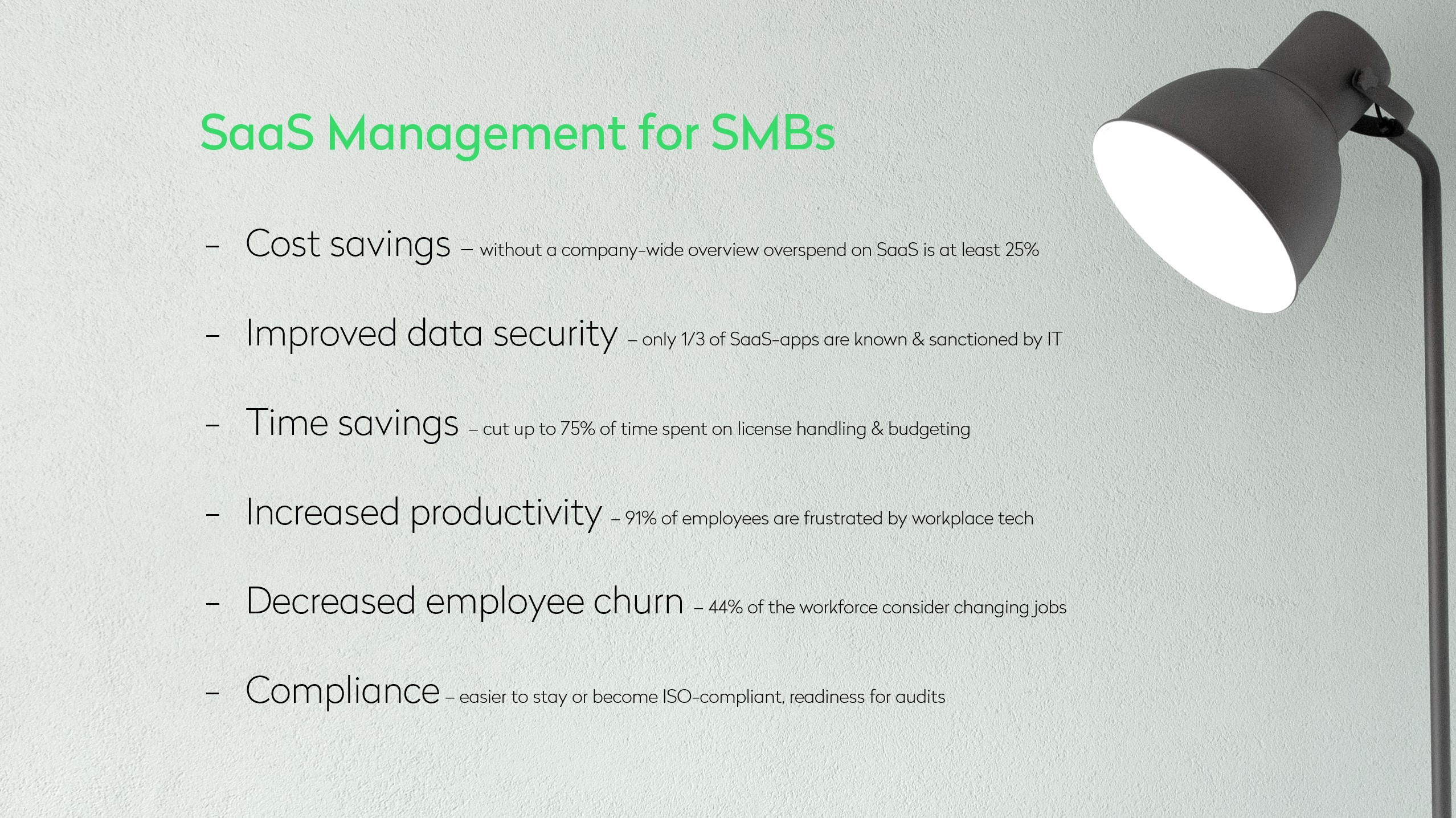 What there is to gain from proper SaaS management for small & medium sized comapanies