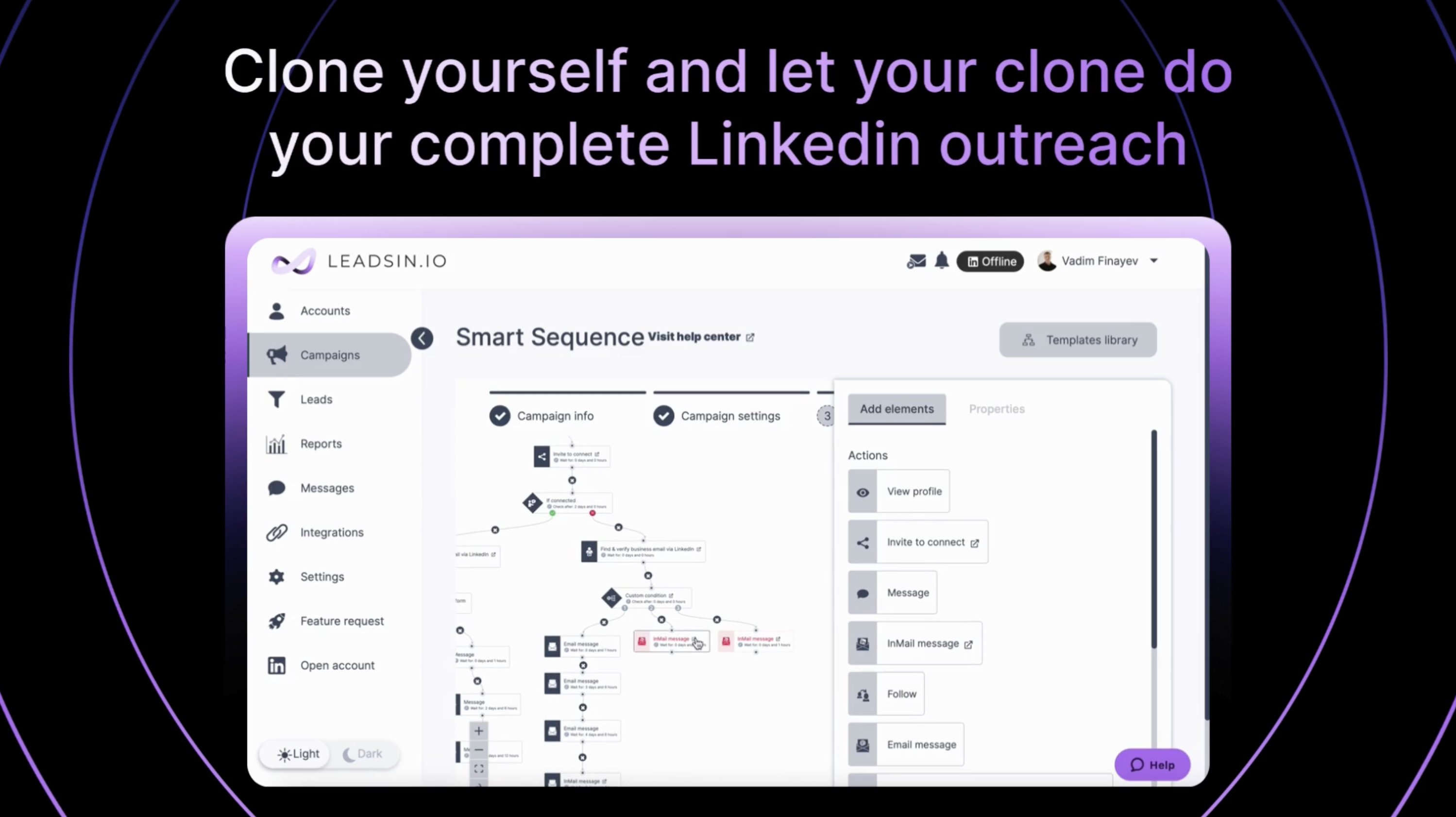 Leadsin.io screenshot