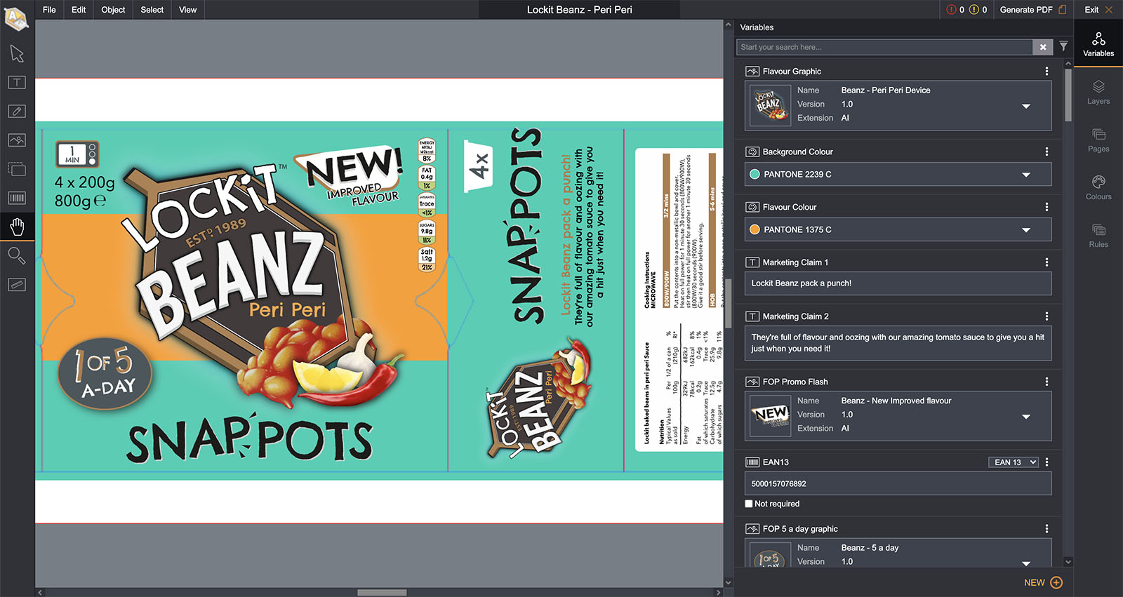 Packaging Graphics Editor